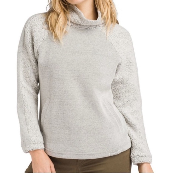 Prana Lockwood Sweater in Bone Heather, Size Small - Picture 1 of 15